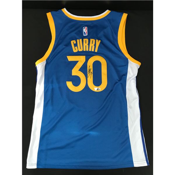 STEPHEN CURRY SIGNED GOLDEN STATE WARRIORS BASKETBALL JERSEY - ACE COA