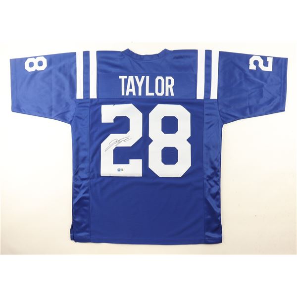 JONATHAN TAYLOR SIGNED FOOTBALL JERSEY - BECKETT COA