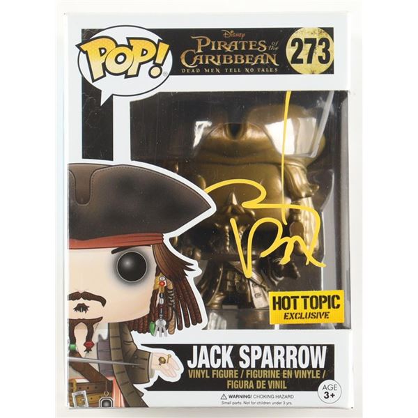 Johnny Depp SIGNED JACK SPARROW FUNKO POP - BECKETT COA