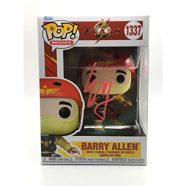 EZRA MILLER SIGNED THE FLASH FUNKO POP (KB COA)