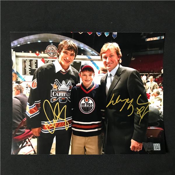 WAYNE GRETZKY AND ALEX OVECKIN DUAL SIGNED 8X10 - ACE COA
