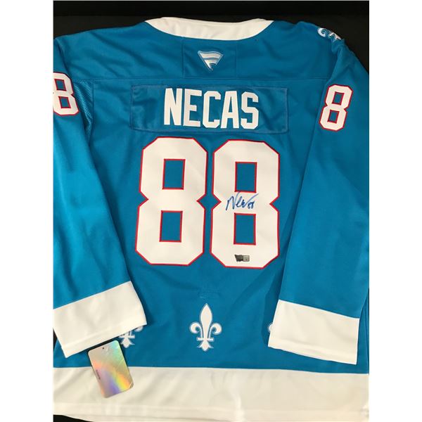 MARTIN NECAS SIGNED COLORADO AVALANCHE (QUEBEC NORDIQUES) JERSEY - ACE COA