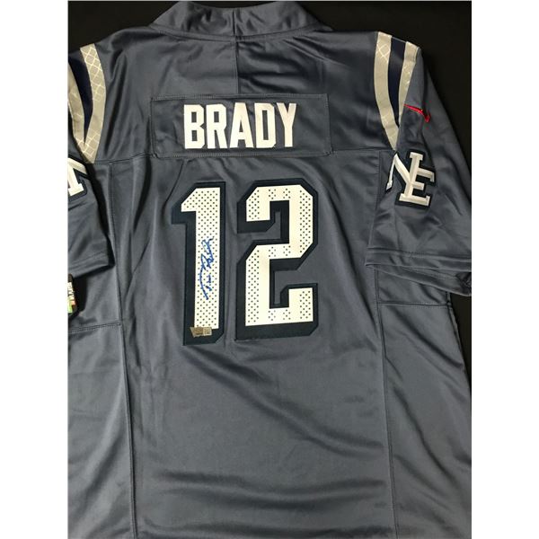 TOM BRADY SIGNED NEW ENGLUND PATRIOTS RIVALRY JERSEY (ACE COA)
