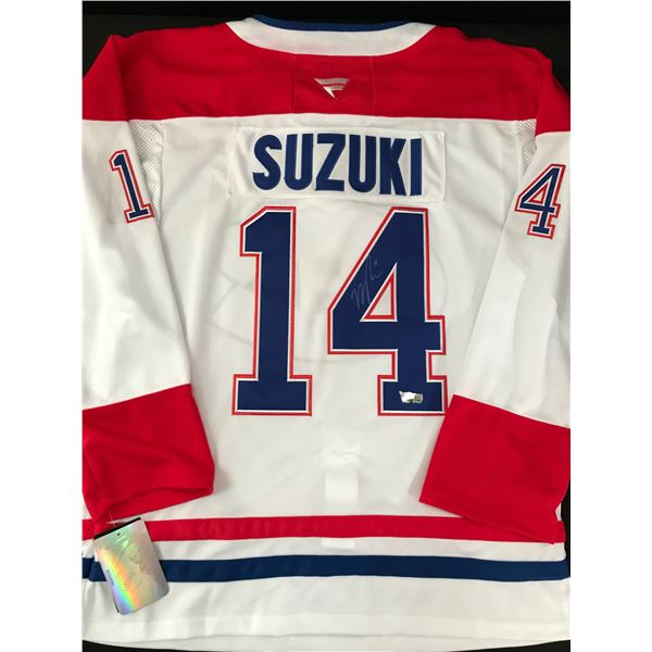 NICK SUZUKI SIGNED MONTREAL CANADIANS HOCKEY JERSEY - ACE COA