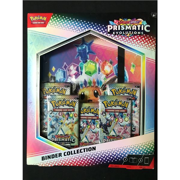 SEALED POKEMON SCARLETT AND VIOLET PRISMATIC EVOLUTIONS BINDER COLLECTION