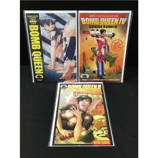 LOT OF 3 BOMB QUEEN COMICS - IMAGE COMICS
