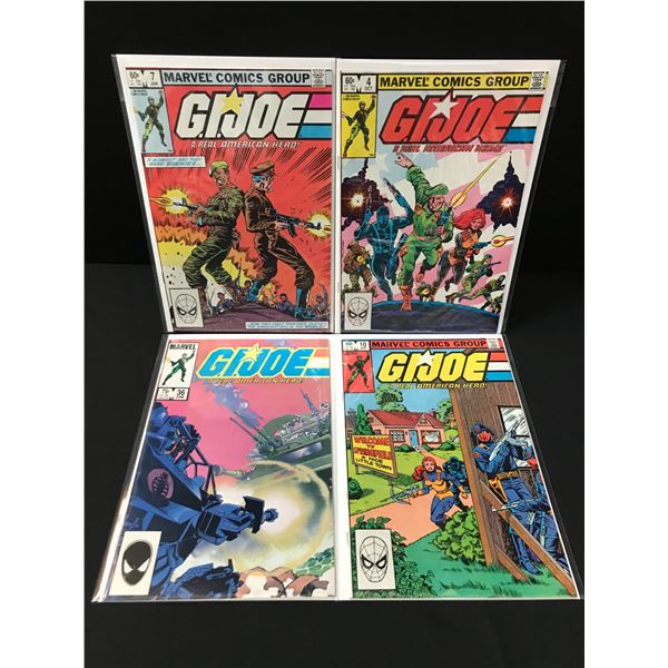 LOT OF 4 G.I JOE COMICS - MARVEL COMICS