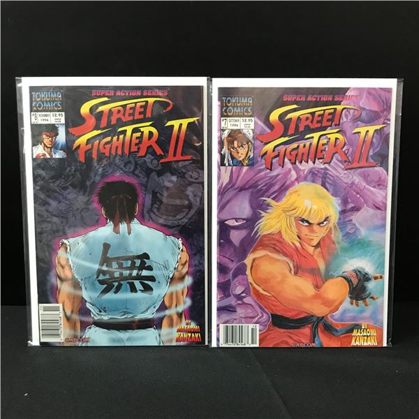 LOT OF 2 STREET FIGHTER II COMICS #7-8 - TOKUMA COMICS