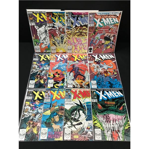 LOT OF 12 THE UNCANNY X-MEN COMICS - MARVEL COMICS