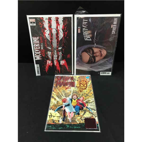 LOT OF 3 MARVEL #1 COMICS INCLUDING SPIDERMAN