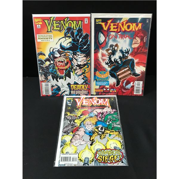 LOT OF 3 VENOM COMICS - MARVEL COMICS