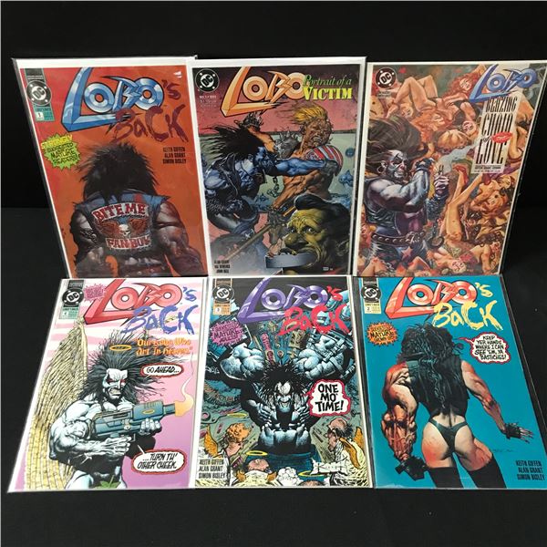 LOT OF 6 LOBO COMICS - DC COMICS