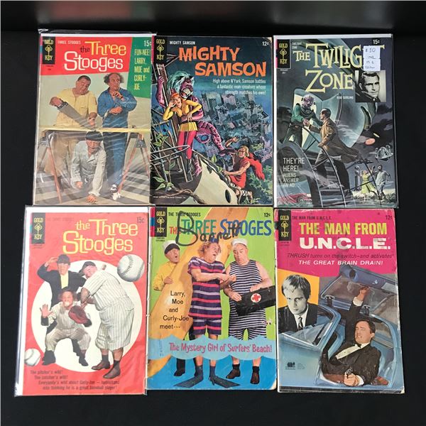 LOT OF 6 GOLD KEY COMICS - VARIOUS TITLES