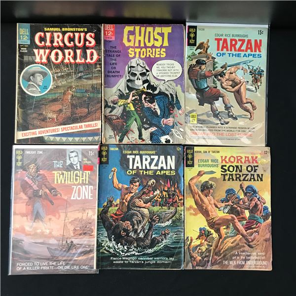 LOT OF 6 GOLD KEY COMICS - VARIOUS TITLES