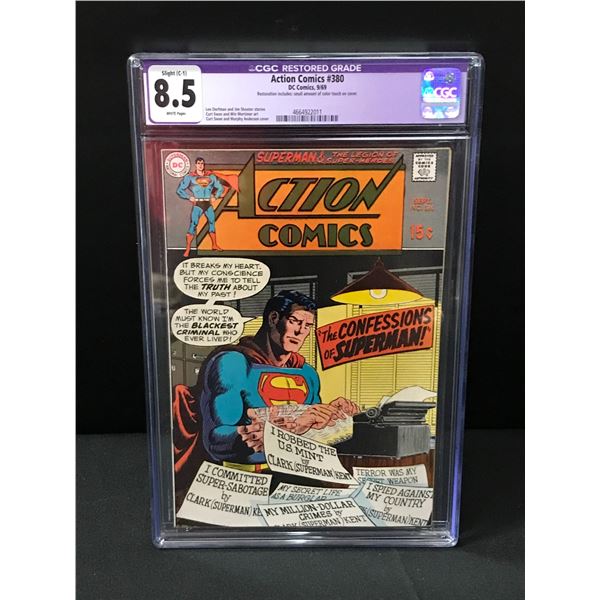 DC COMICS ACTION NO.380 (CGC 8.5)