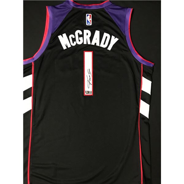 TRACY MCGRADY SIGNED TORONTO RAPTORS BASKETBALL JERSEY (ACE COA)