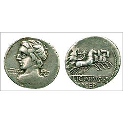 Lieinia. P. Lieinius L.F. Macer.