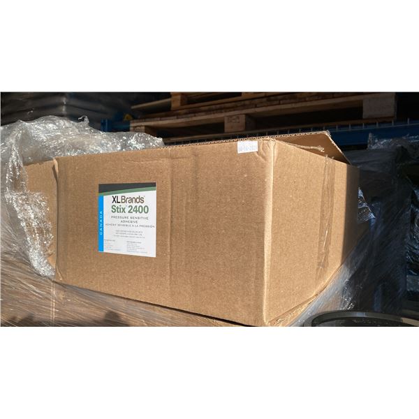 6 CASES OF XL BRANDS STIX 2400 PRESSURE SENSITIVE ADHESIVE, 4X1 GALLON UNITS PER CASE