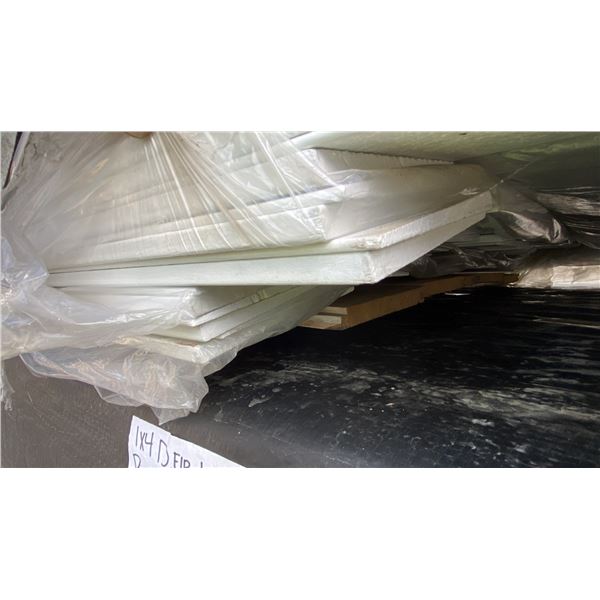 ASSORTED SIZES/LENGTHS OF REFLECTIVE WHITE PROFESSIONAL OUTDOOR WOODEN SIDING