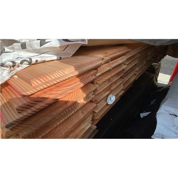 1X6 D.FIR EMM/BEV 1/8TH GAP 14' PROFESSIONAL OUTDOOR WOODEN SIDING APPROX 76 PCS