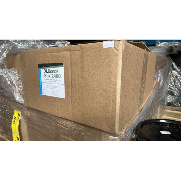 6 CASES OF XL BRANDS STIX 2400 PRESSURE SENSITIVE ADHESIVE, 4X1 GALLON UNITS PER CASE