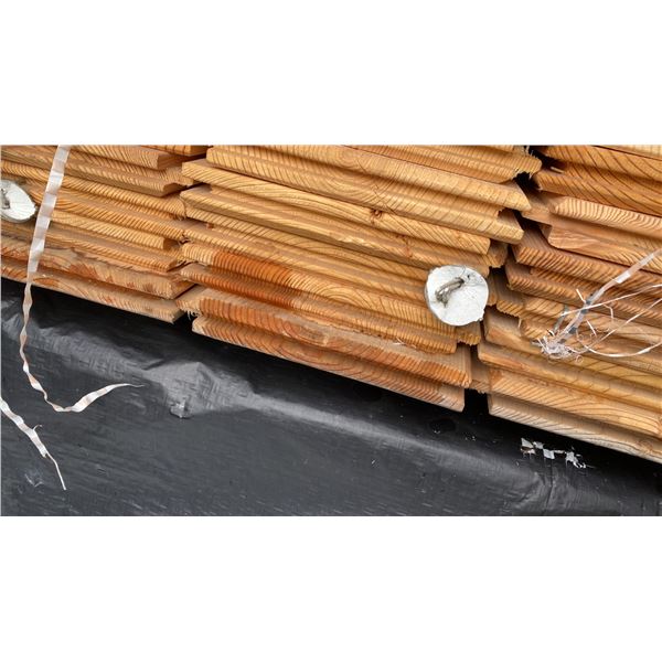 CRAFTSMAN 1X6 S.P.F EMM 1/8TH GAP PROFESSIONAL OUTDOOR WOODEN SIDING APPROX 133 PCS