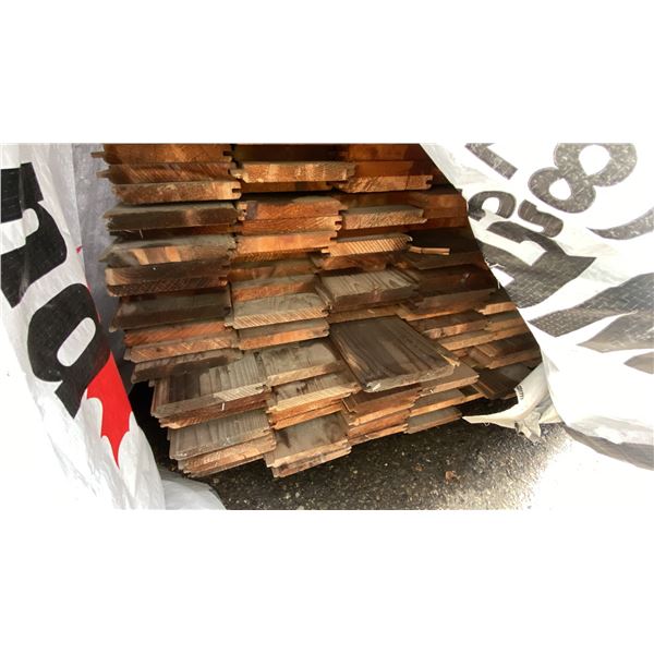 WESTERN RED CEDAR 1X6 TONGUE & GROOVE V2E-FL 4' PROFESSIONAL OUTDOOR WOODEN SIDING