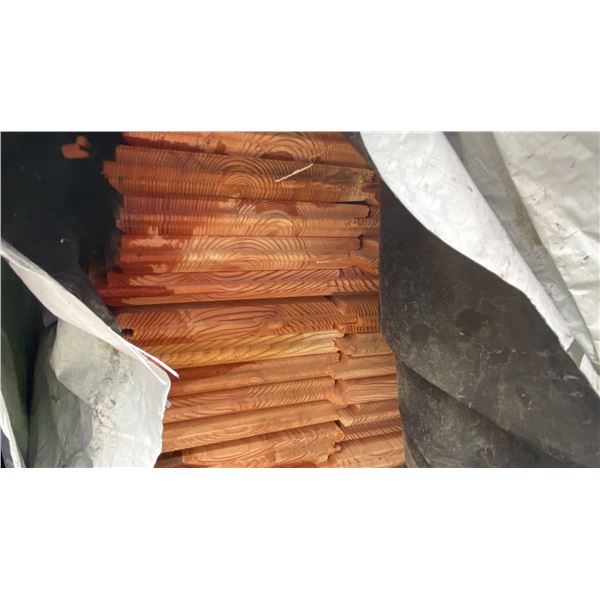 1X6 D.FIR 1/8TH GAP V2E EMM SHORT 4' PROFESSIONAL OUTDOOR WOODEN SIDING