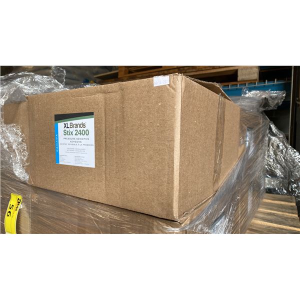 6 CASES OF XL BRANDS STIX 2400 PRESSURE SENSITIVE ADHESIVE, 4X1 GALLON UNITS PER CASE