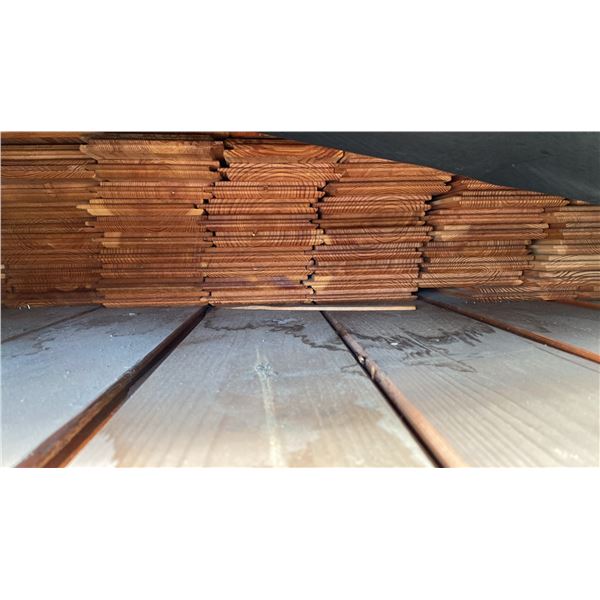 1X6 D.FIR FINELINE V2E EM SHORT 6.5' WIRE BRUSHED PROFESSIONAL OUTDOOR WOODEN SIDING