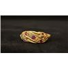 Image 1 : APPROX 12K LADIES RING SET WITH RED AND WHITE STONES (2.9G)