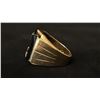 Image 2 : APPROX 10K MENS SIGNET RING SET WITH ONYX AND DIAMOND (6.7G)