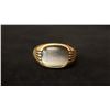 Image 1 : APPROX 10K MENS RING SET WITH GREY STONE (6.2G)