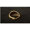 Image 3 : APPROX 10K MENS RING SET WITH GREY STONE (6.2G)
