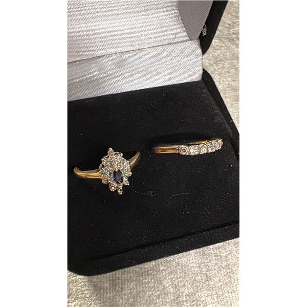 2 LADIES DIAMOND RINGS