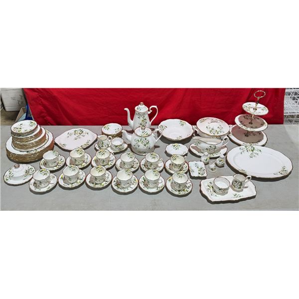 Lot of Royal Albert "White Dogwood" Bone China Dishes Made in England