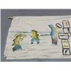Image 6 : Signed Original Inuit Textile Painting by Gyta Eeseemailie