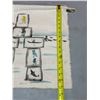 Image 8 : Signed Original Inuit Textile Painting by Gyta Eeseemailie