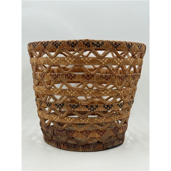 Hand-Woven Indigenous Salish Cedar Basket