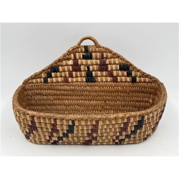 Hand-Woven Indigenous Salish Cedar Comb Basket
