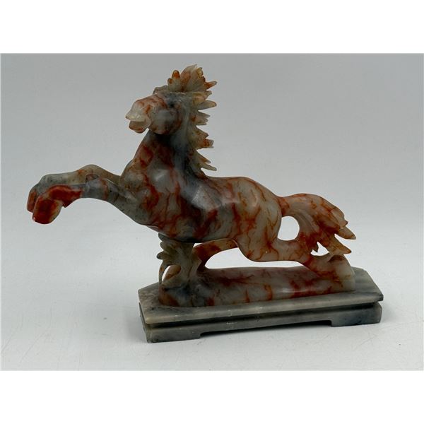 Chinese Carved Jade Galloping Horse Sculpture
