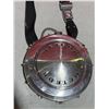 Image 2 : Handmade Meteor Hubcap & Seatbelt Shoulder Bag