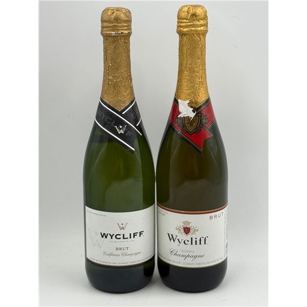 2 Bottles of Sealed Wycliff Champagne