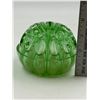 Image 4 : VTG Green Glass Flower Frog