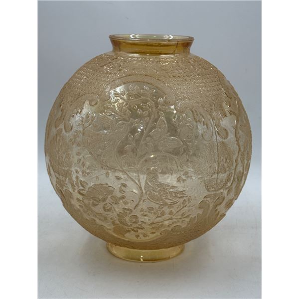 VTG Ornate Lamp Shade w/ Bird & Butterfly Motifs