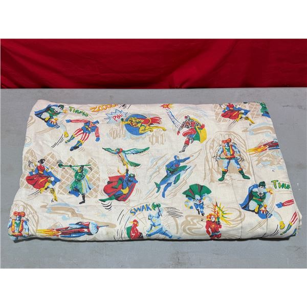 VTG Superhero Comic Blanket