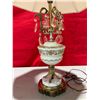 Image 2 : French Opaline Lamp w/ Marble Base