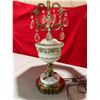 Image 3 : French Opaline Lamp w/ Marble Base