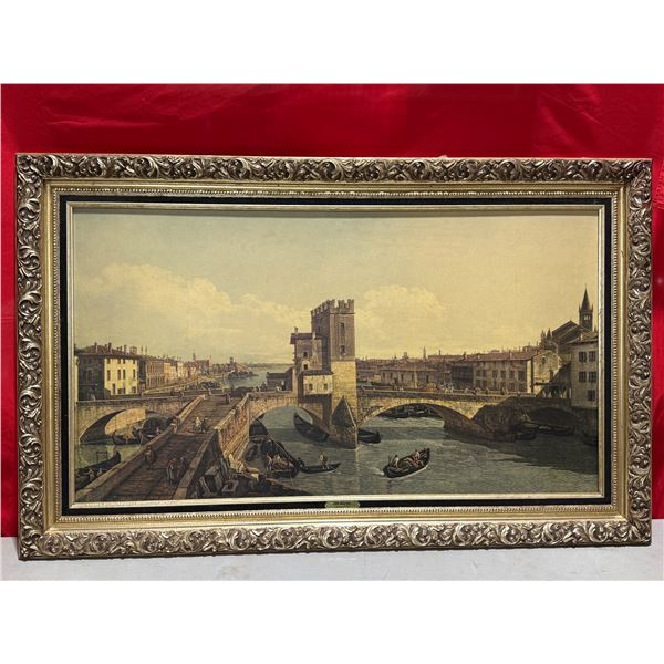 Framed "Ponte Delle Navi" Print by Canaletto (Antonio Canal)