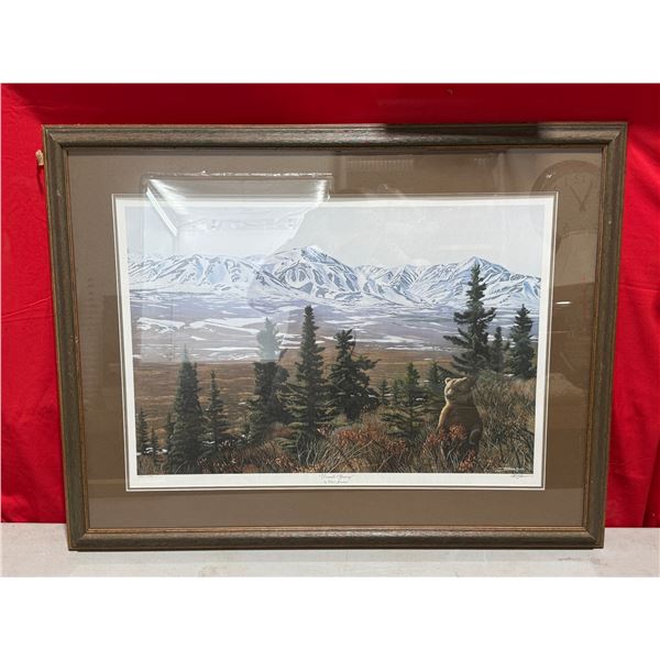 Framed, Signed, & Numbered "Denali Spring" Print by Clint Jammer (1004/1500)